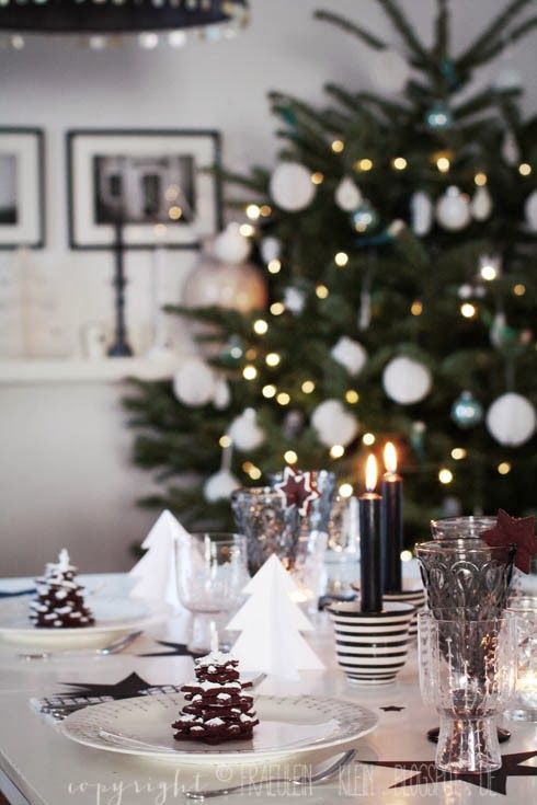 Kersttafel 2 - zwart wit