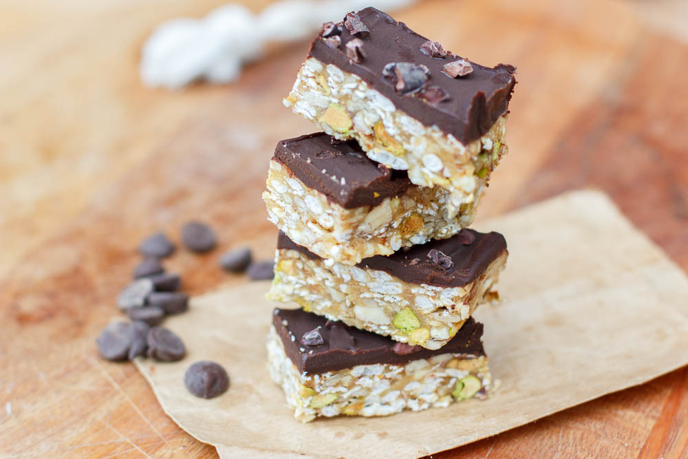 Chocolade noten mueslirepen