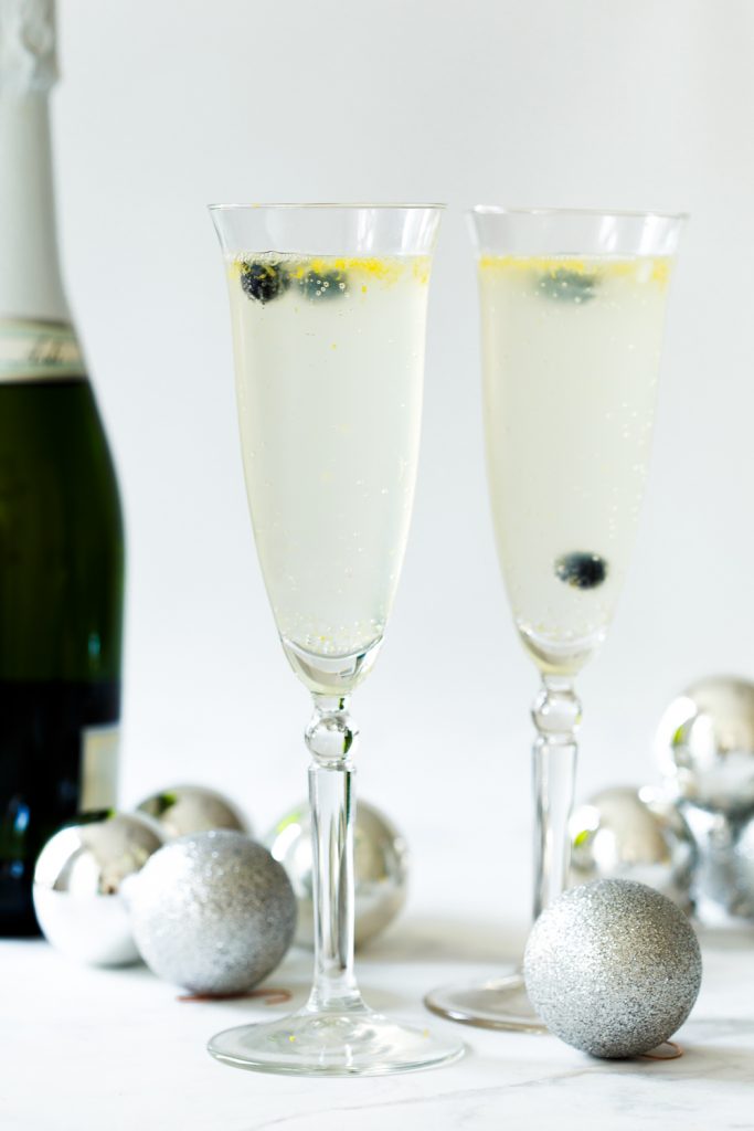 Gin-champagne cocktail - Zoetrecepten