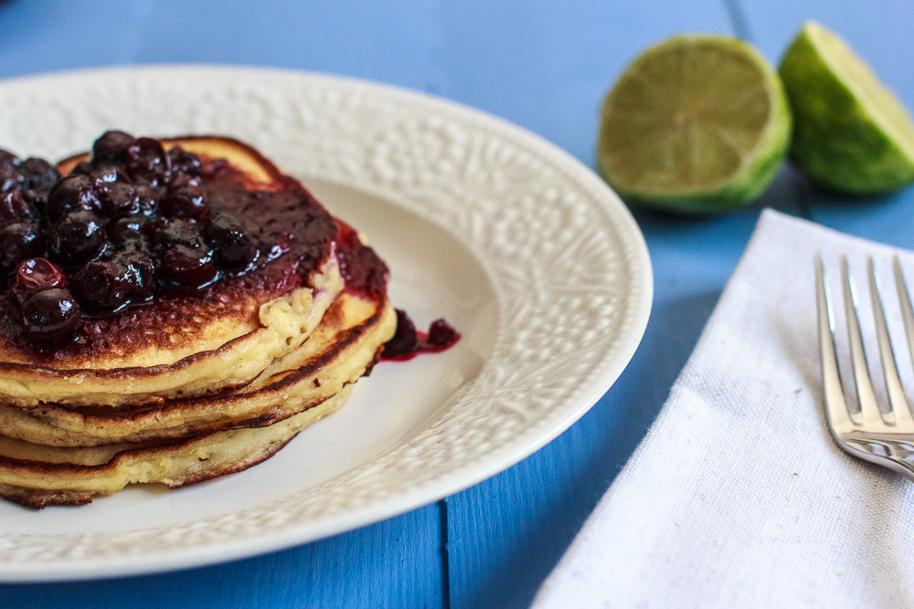 Onweerstaanbare limoen ricotta pannenkoeken