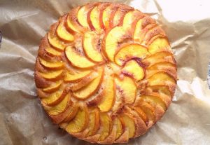 Herfstige perzikcake