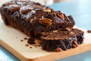 Healthy chocolade bananencake