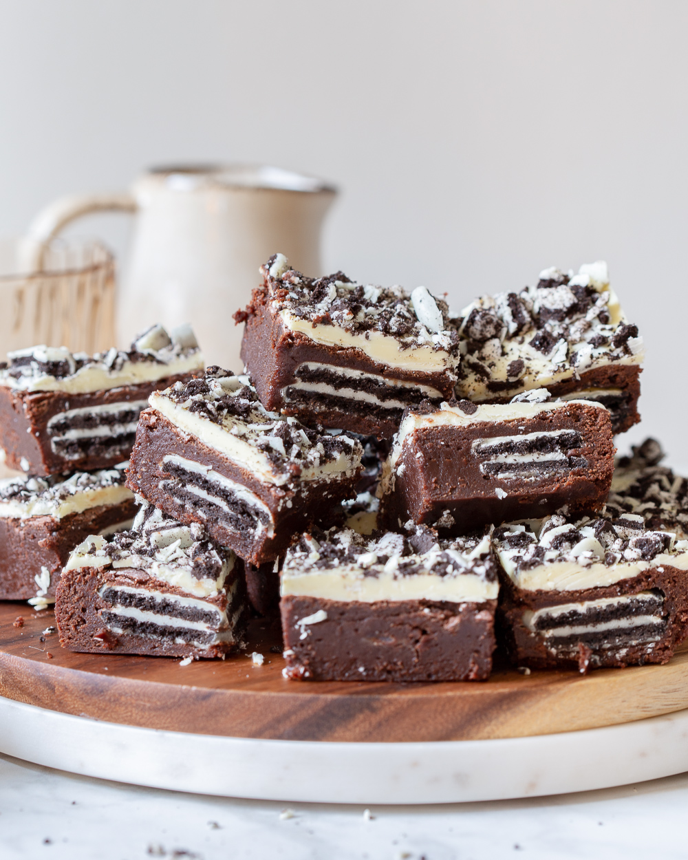 Oreo brownies recept