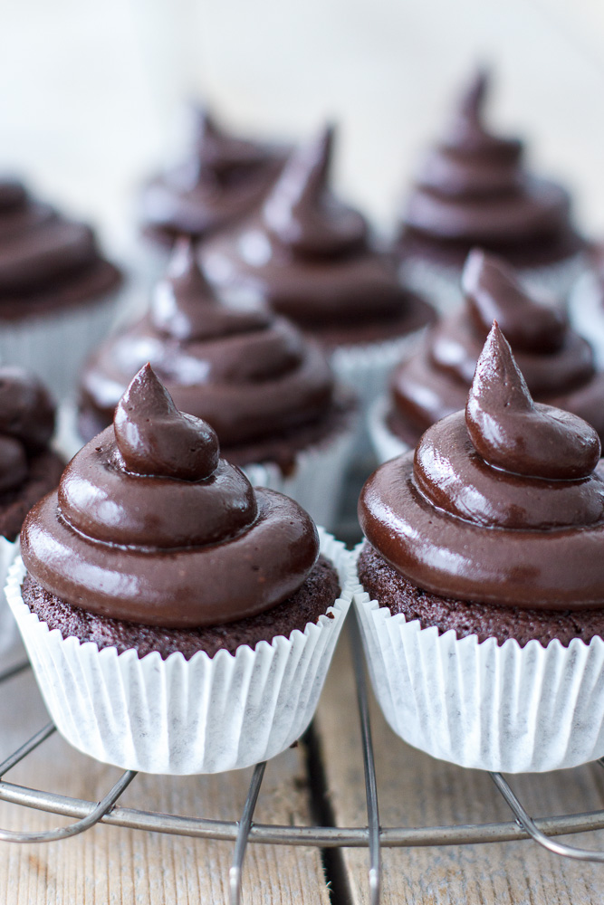 Chocolade cupcakes met chocolade botercrème