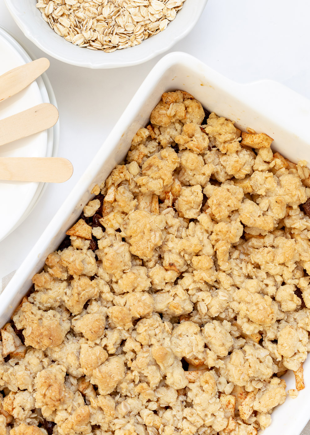 Appel havermout crumble