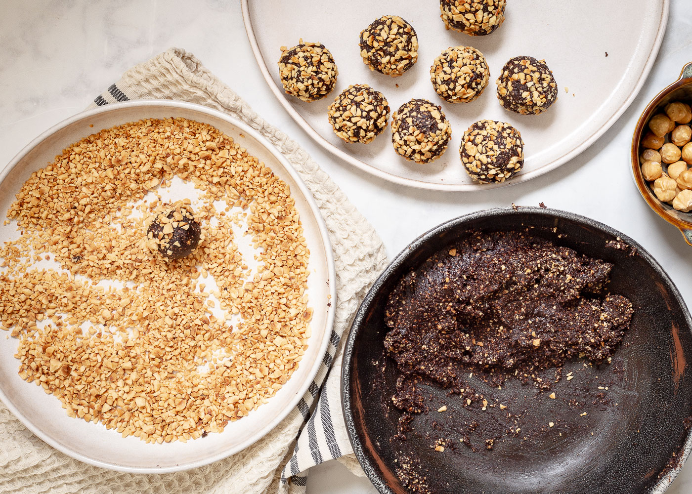 Vegan ferrero rocher