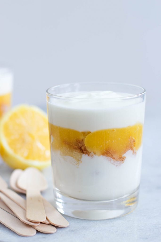 Lemon curd trifle