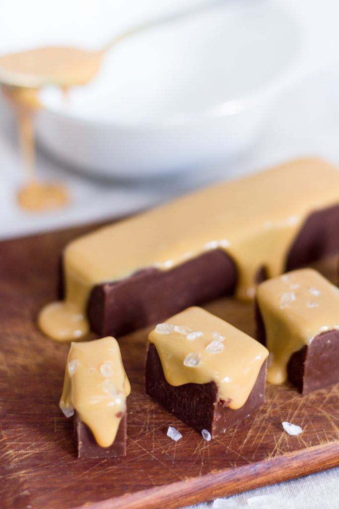 Nutella fudge met salted karamel