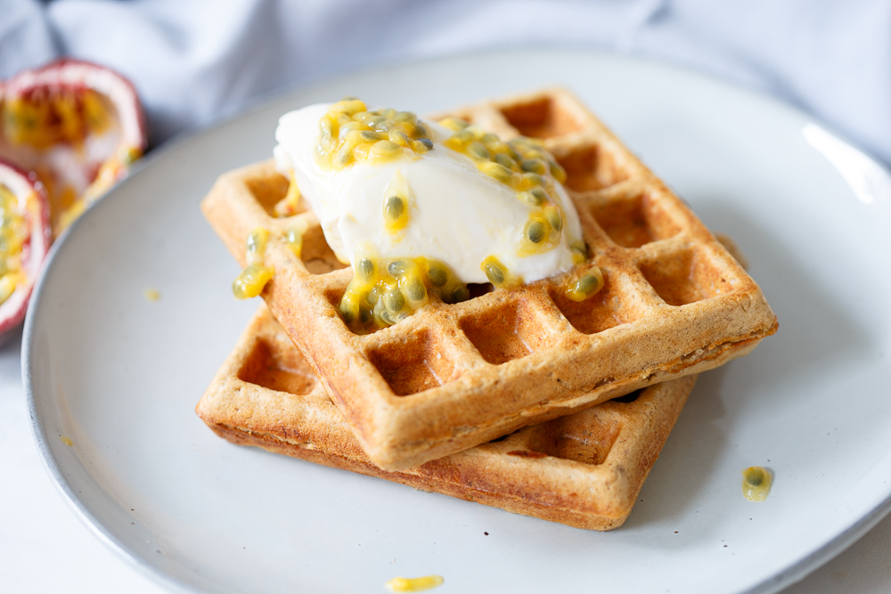 vegan wafels maken