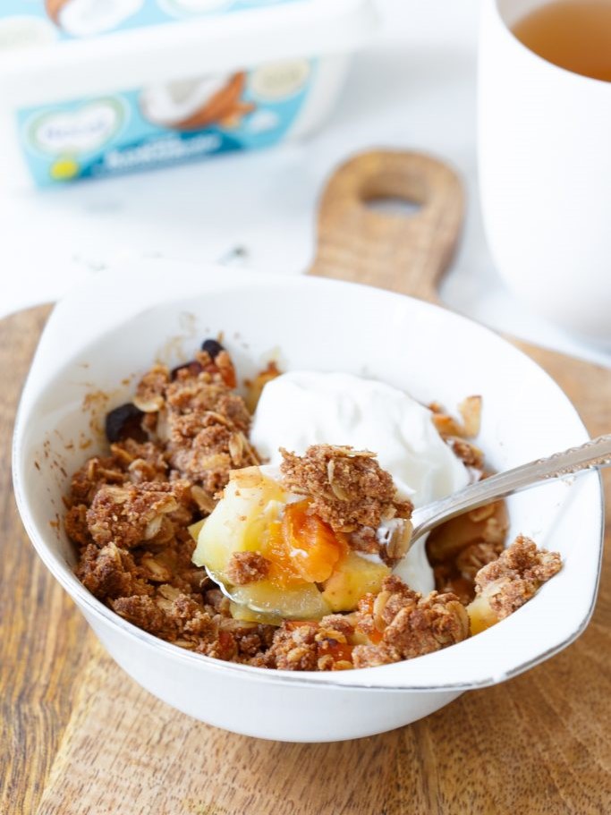 Gezond Appel crumble ontbijt