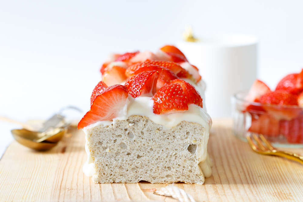 Suikervrije angel food cake (wolkjescake)