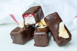 Frambozen bounty’s (koolhydraatarm)