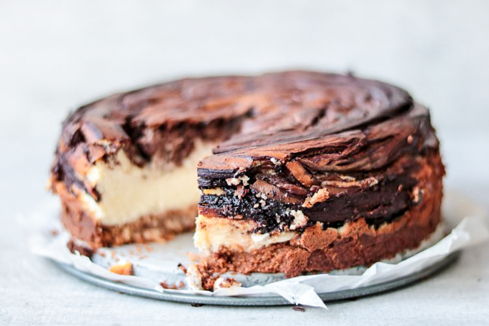 Gemarmerde chocolade cheesecake (koolhydraatarm!)