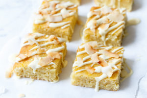Witte kokos brownies