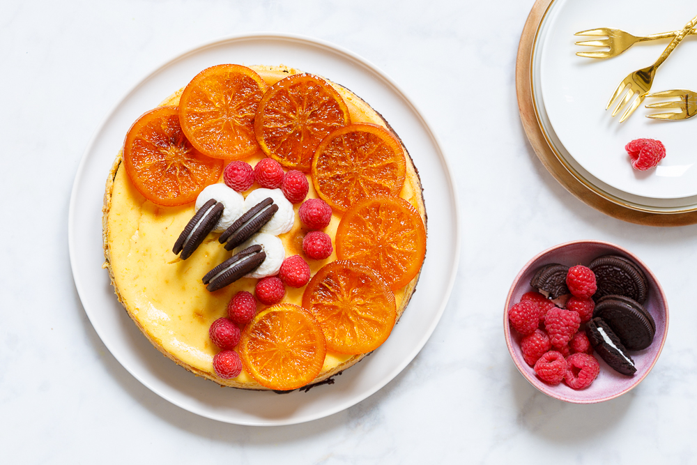 Epic Oreo-brownie meets sinaasappelcheesecake