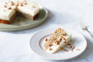 Sinaasappelkwarktaart meets bananencake