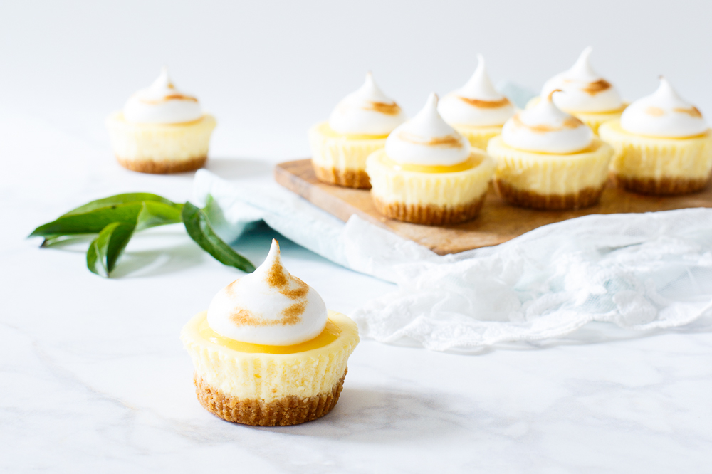 Mini cheesecake: lemon meringue