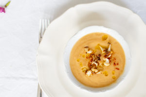 Vegan bloemkoolsoep met kokosmelk