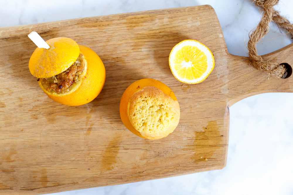 BBQ toetje: Sinaasappelcakejes