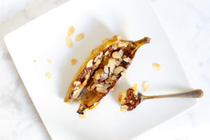 BBQ toetje: Chocolade bananen met amaretto