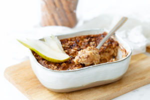 Havermout ontbijt met peer