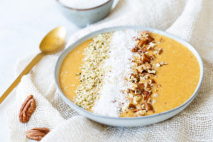 Pompoen smoothiebowl (koolhydraatarm!)