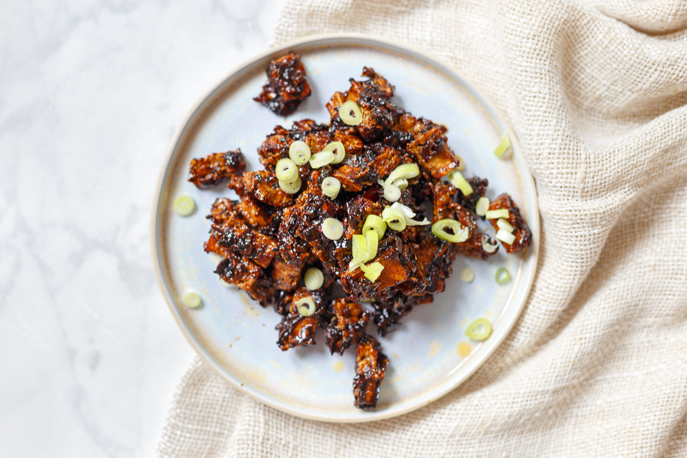 Crunchy tofu in sticky ketjapsaus