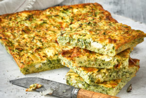 Griekse courgette koek uit de oven