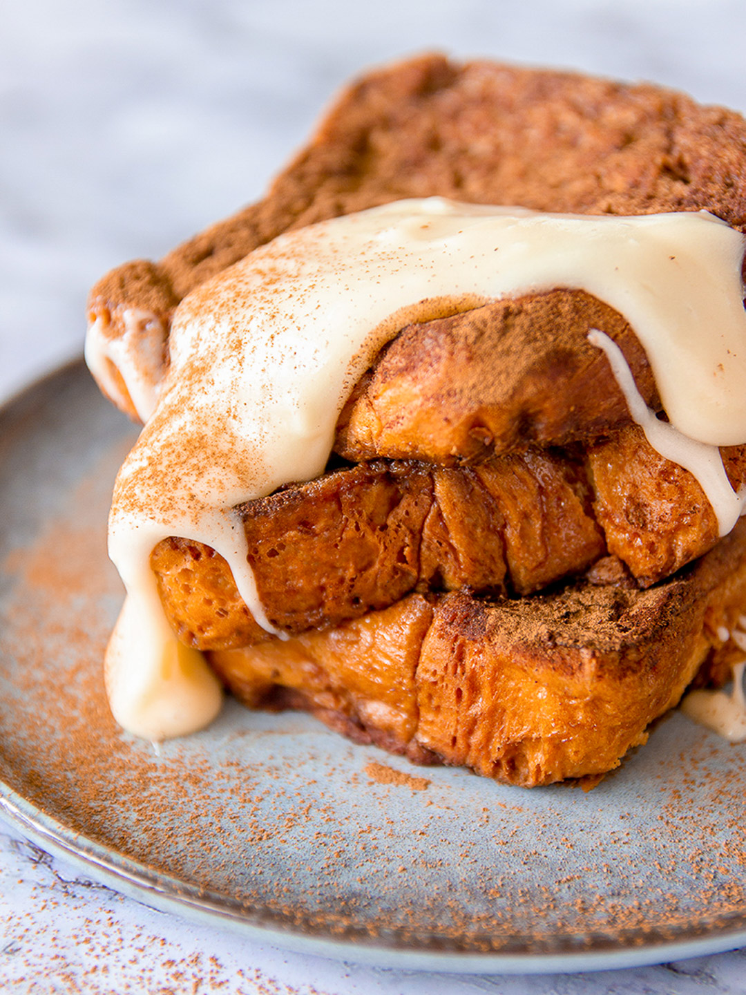 Cinnamon roll wentelteefjes van brioche - paasbrunch recepten