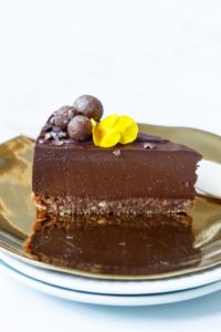 Vegan chocolade cheesecake