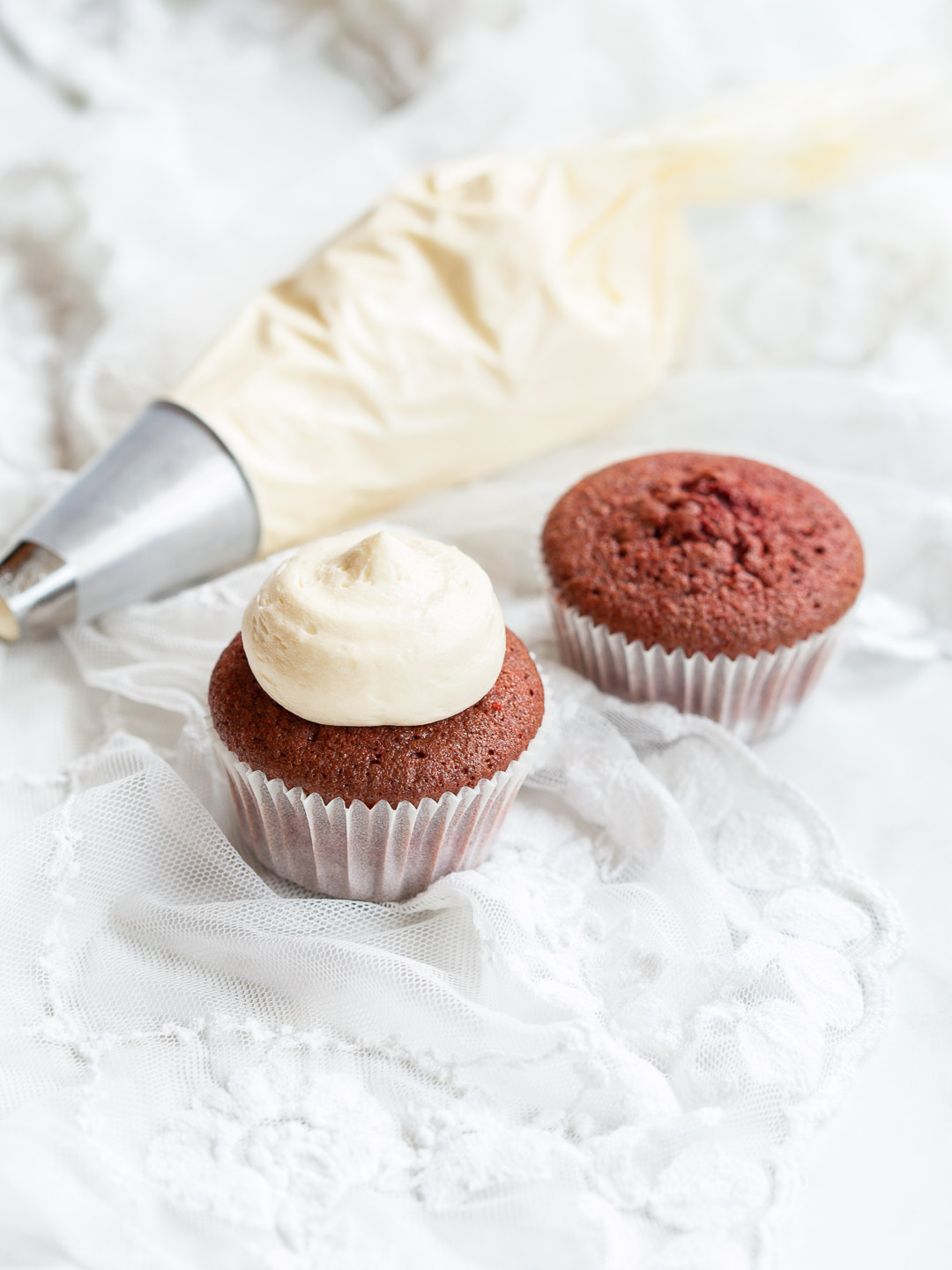 witte chocolade frosting recept