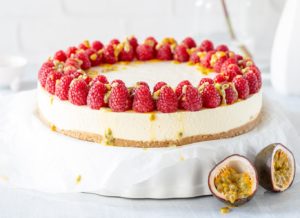 Yuzu cheesecake met witte chocolade (no bake)