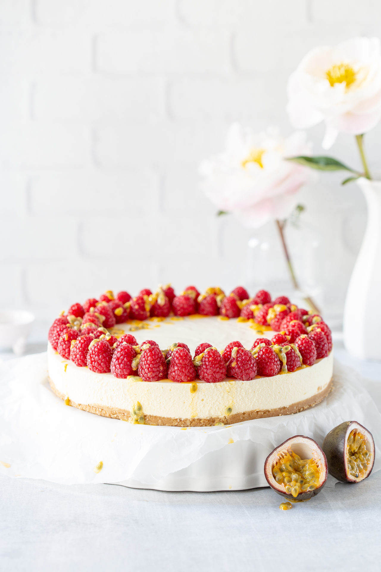 Yuzu cheesecake met witte chocolade (no bake)