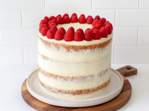 Laagjestaart met frambozen