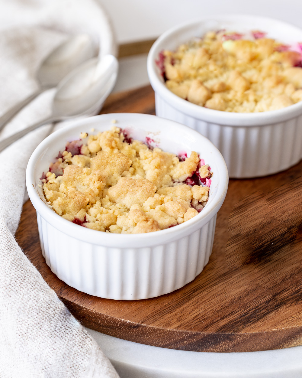 Pruimen crumble maken