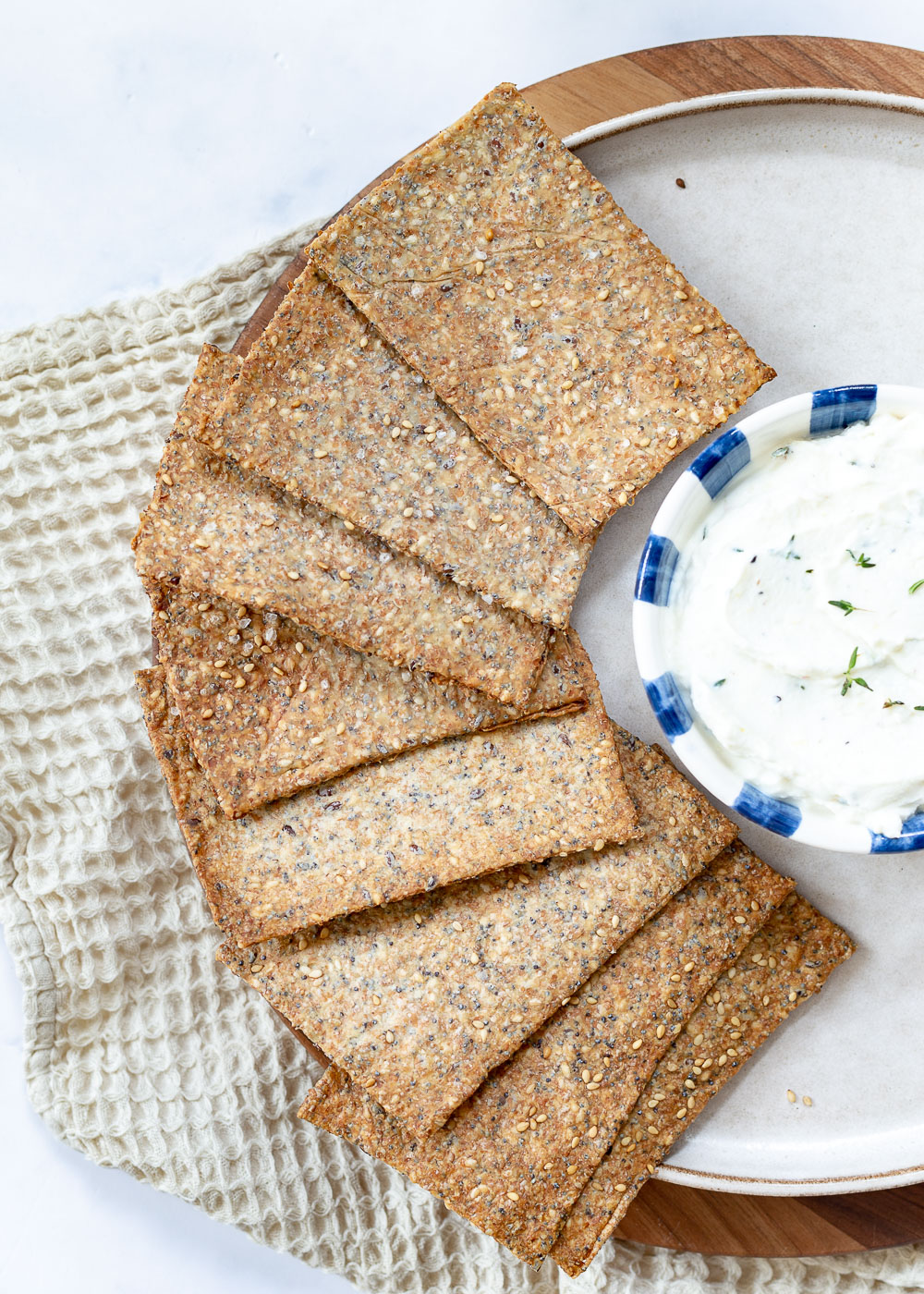 Volkoren crackers maken