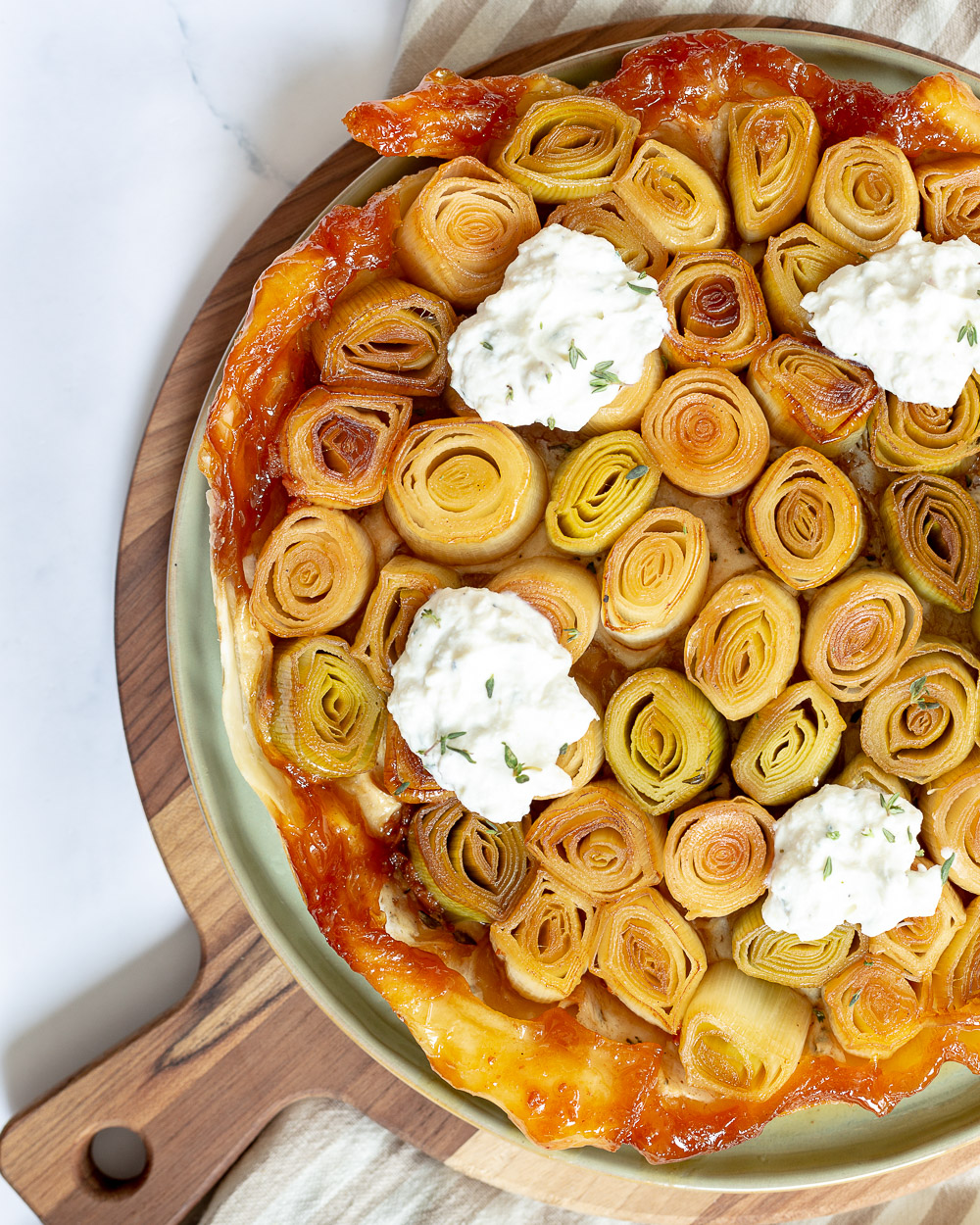 Preitaart maken - prei tarte tatin