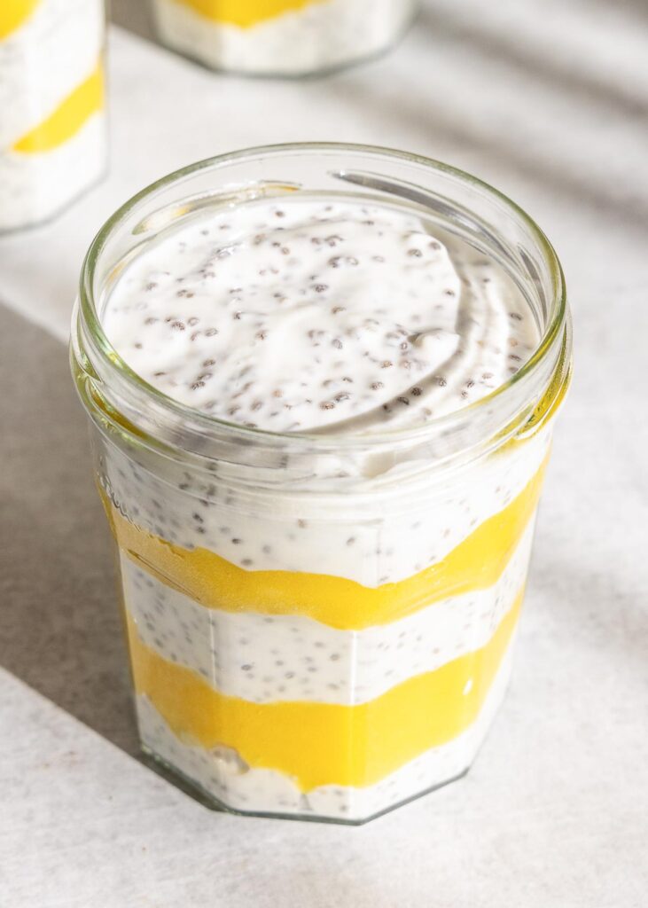 Chiazaad pudding met mango