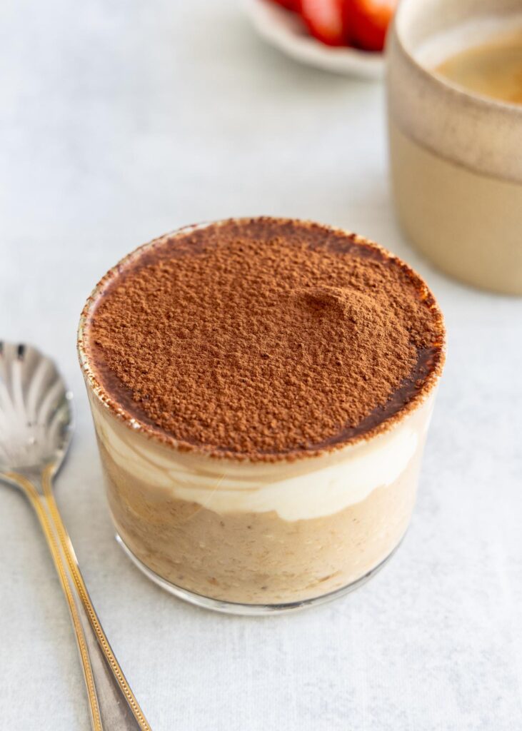Tiramisu overnight oats maken