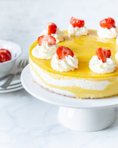 Mangotaart met yoghurt