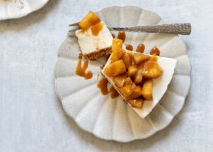 Yoghurt taart met appel