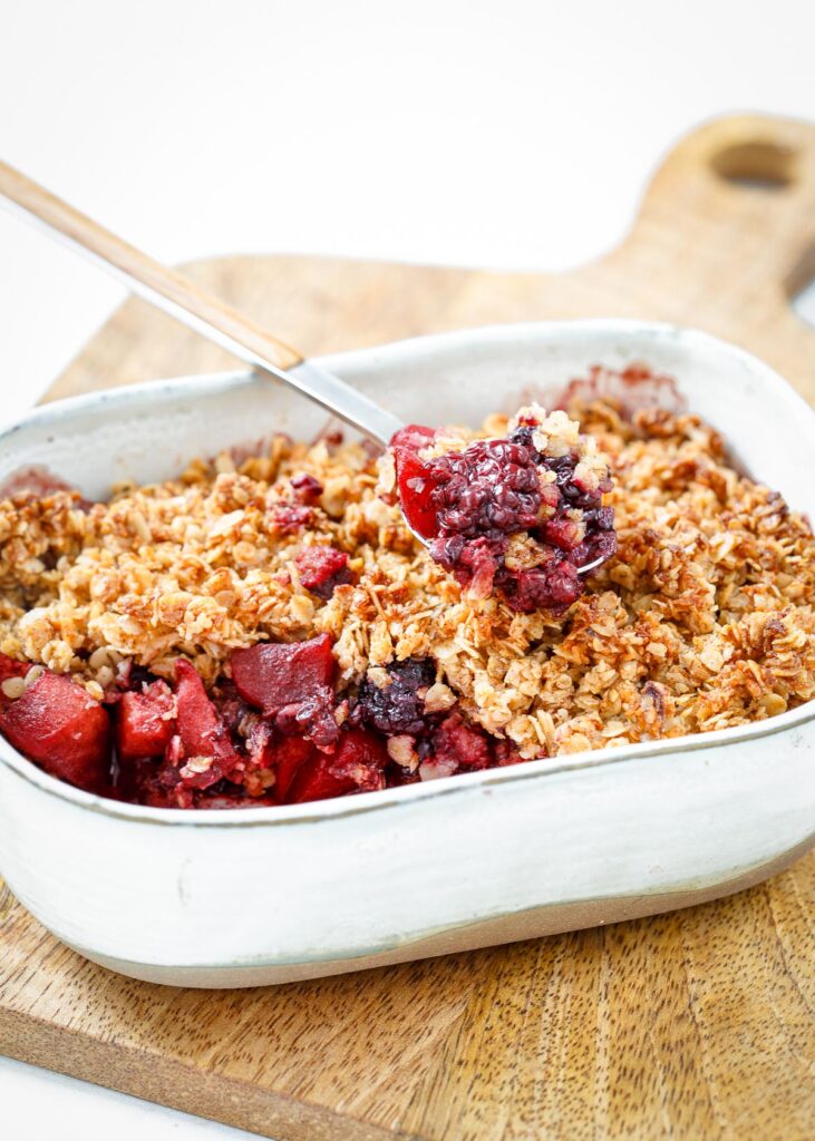 Vegan appel crumble maken