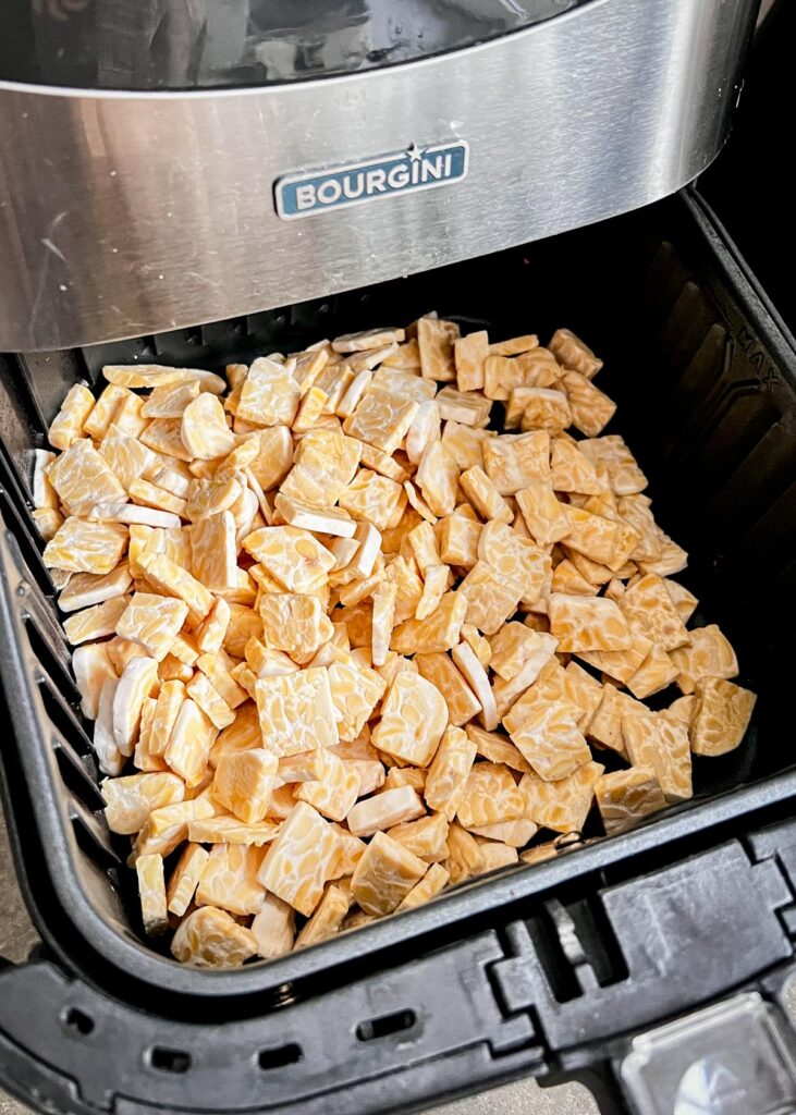Knapperige tempeh uit de airfryer maken